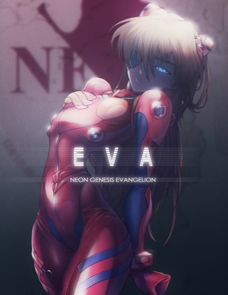 Anime picture 1920x2475 with neon genesis evangelion rebuild of evangelion evangelion: 3.0 you can (not) redo gainax soryu asuka langley shikinami asuka langley slivokuch single long hair tall image fringe highres blue eyes light erotic hair between eyes standing looking away grey hair leaning two side up