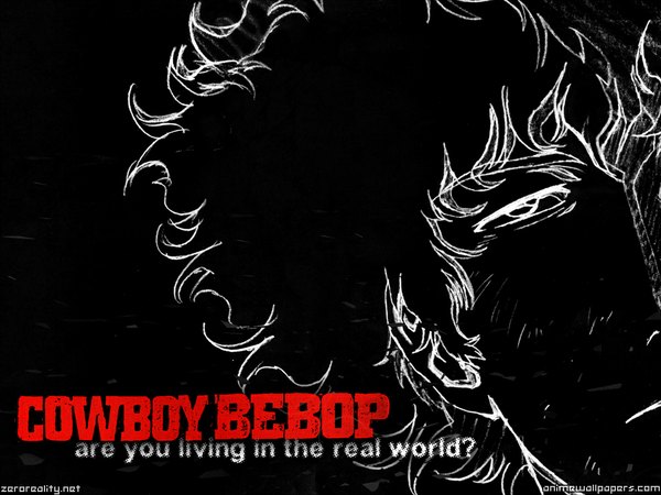 Anime picture 1024x768 with cowboy bebop sunrise (studio) spike spiegel black background multicolored tagme