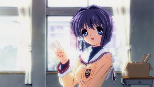 Anime picture 2914x1646 with clannad key (studio) fujibayashi ryou highres wide image