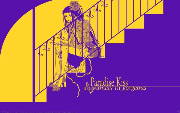 Anime picture 1920x1200 with paradise kiss madhouse yukari hayasaka highres wide image ladder