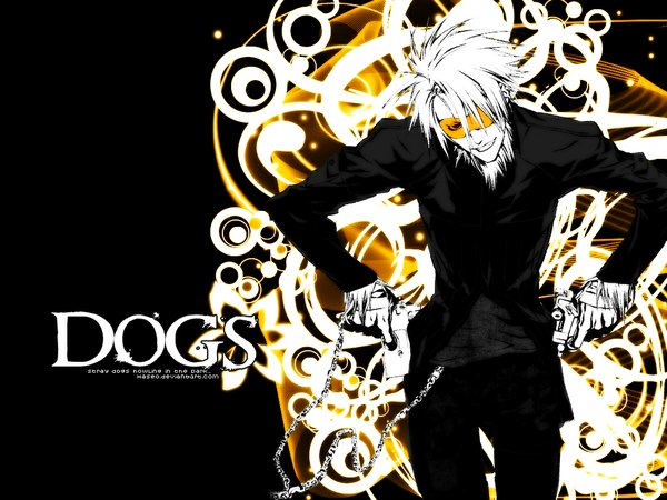 Anime picture 1024x768 with dogs: bullets & carnage david production haine rammsteiner miwa shirow official art gun