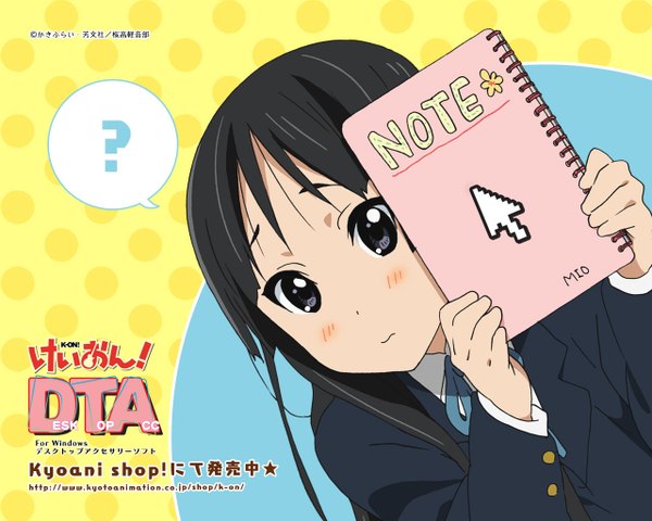 Anime picture 1280x1024 with k-on! kyoto animation akiyama mio signed watermark jpeg artifacts