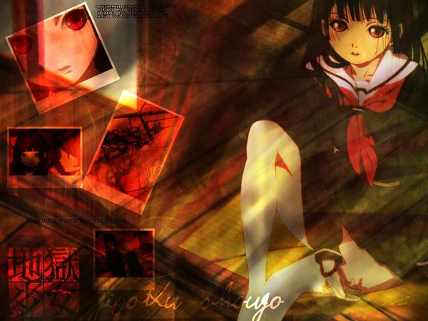 Anime picture 1024x768 with hell girl studio deen jpeg artifacts tagme