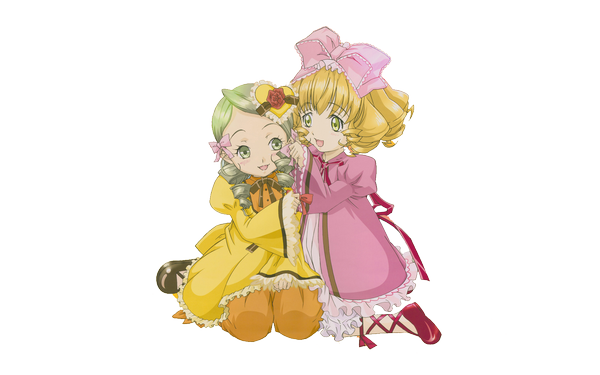 Anime picture 1680x1050 with rozen maiden hina ichigo wide image transparent background girl kanariya