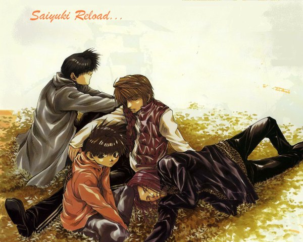 Anime picture 1280x1024 with saiyuki autumn tagme