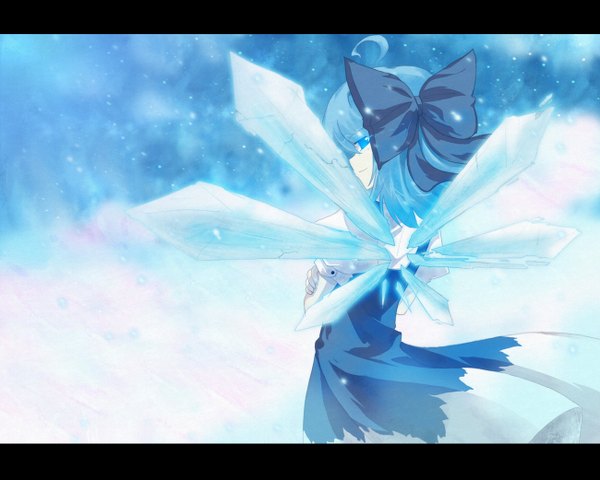 Anime picture 1300x1042 with touhou cirno girl tagme