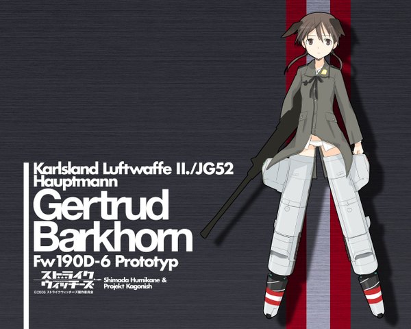 Anime picture 1280x1024 with strike witches gertrud barkhorn girl tagme