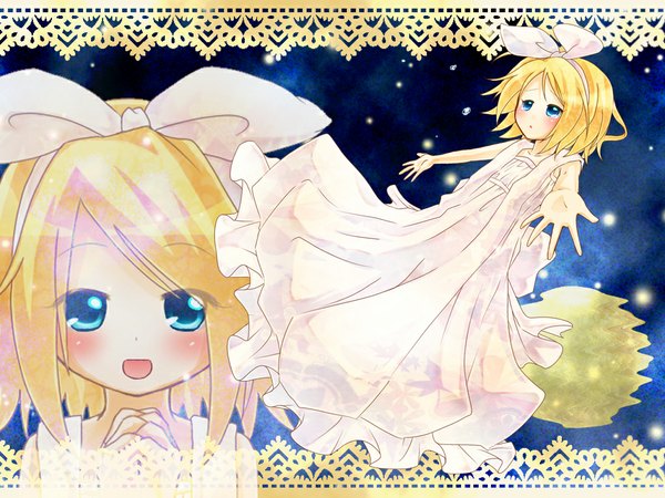 Anime picture 1024x768 with vocaloid kagamine rin girl tagme