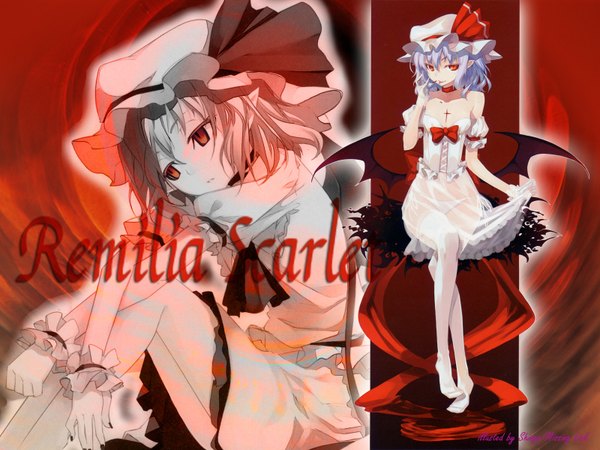 Anime picture 1600x1200 with touhou remilia scarlet shingo (missing link) wallpaper girl