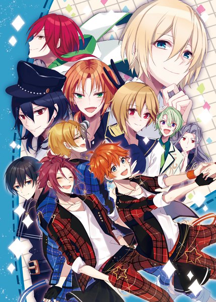 Anime picture 2590x3624 with ensemble stars! sakuma rei (ensemble stars!) tsukinaga leo tenshouin eichi sakasaki natsume nito nazuna isara mao yuuki makoto (ensemble stars!) hidaka hokuto akehoshi subaru tomoe hiyori ran nagisa tyanotya long hair tall image fringe highres short hair open mouth blue eyes