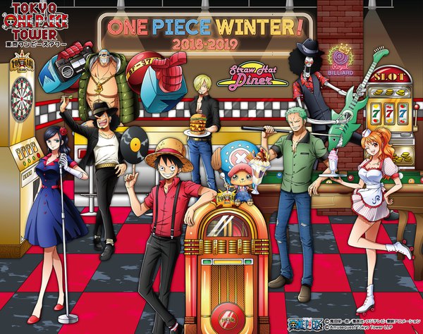 Anime picture 2048x1621 with one piece toei animation nami (one piece) monkey d. luffy nico robin roronoa zoro sanji tony tony chopper usopp franky brook (one piece) long hair looking at viewer blush fringe highres short hair open mouth blue eyes black hair