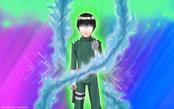 Anime picture 1440x900 with naruto studio pierrot naruto (series) rock lee wide image