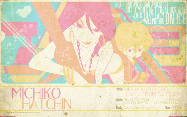 Anime picture 1920x1200 with michiko to hatchin hachi morenos michiko malandro highres wide image