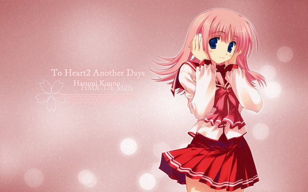 Anime picture 1920x1200 with to heart 2 leaf (studio) kouno harumi highres wide image