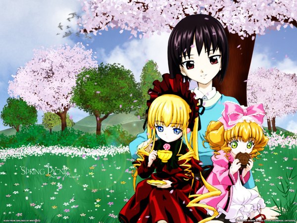 Anime picture 1600x1200 with rozen maiden shinku hina ichigo kashiwaba tomoe tagme