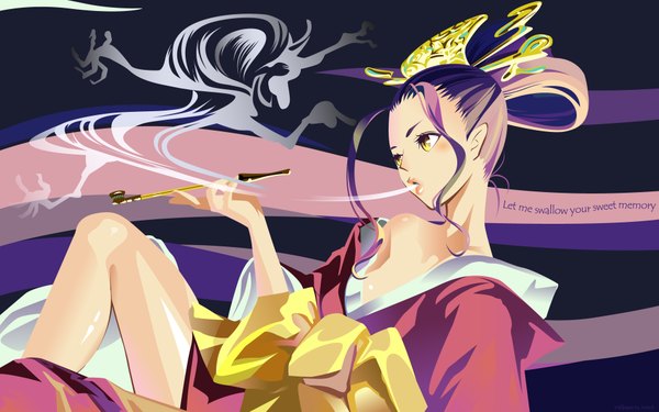 Anime picture 1920x1200 with highres wide image japanese clothes vector kimono