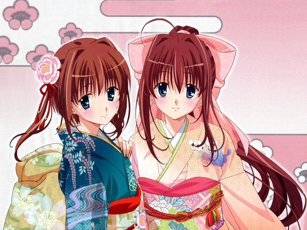Anime picture 1600x1200 with da capo da capo ii asakura yume asakura otome japanese clothes kimono