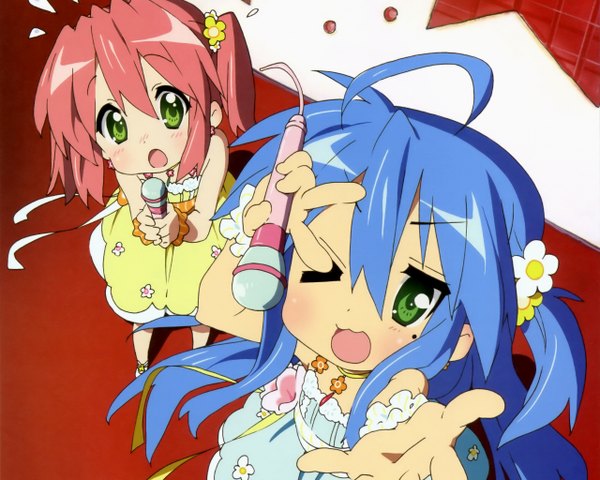 Anime picture 2560x2048 with lucky star kyoto animation izumi konata highres scan girl