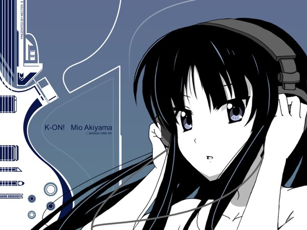 Anime picture 1600x1200 with k-on! kyoto animation akiyama mio headphones tagme