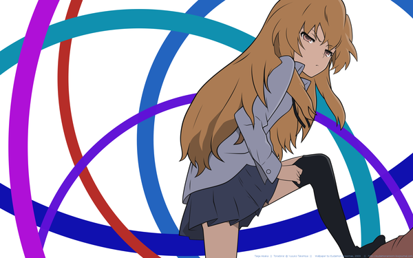 Anime picture 2560x1600 with toradora j.c. staff aisaka taiga highres wide image vector