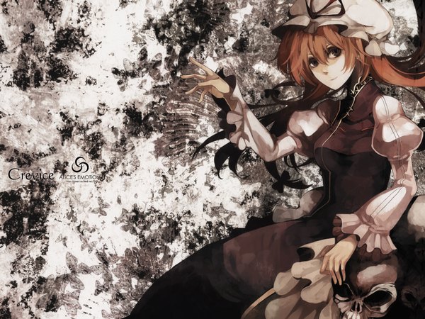 Anime picture 1600x1200 with touhou yakumo yukari riku (wana) redalice highres wallpaper cover cover page girl