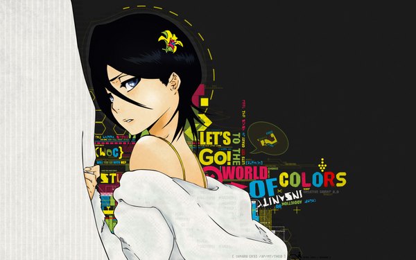 Anime picture 1920x1200 with bleach studio pierrot kuchiki rukia highres wide image