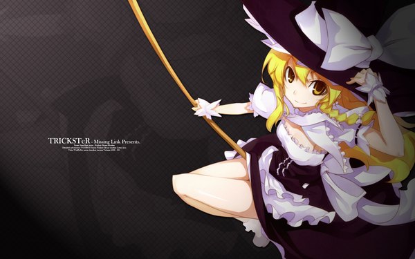 Anime picture 1920x1200 with touhou kirisame marisa shingo (missing link) highres wide image girl