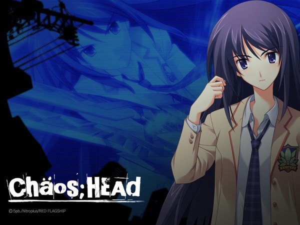 Anime picture 1600x1200 with chaos;head aoi sena copyright name tagme