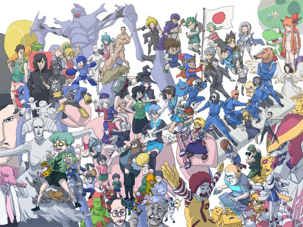 Anime picture 1200x900 with idolmaster pokemon suzumiya haruhi no yuutsu lucky star higurashi no naku koro ni air yu-gi-oh! dragon quest aquarion (series) moemon final fantasy vii advent children rockman madlax bokurano sousei no aquarion touhou final fantasy final fantasy vii final fantasy vi dragon quest v