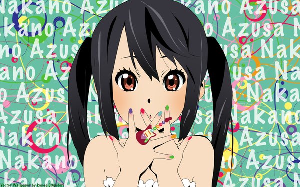 Anime picture 1920x1200 with k-on! kyoto animation nakano azusa highres wide image signed