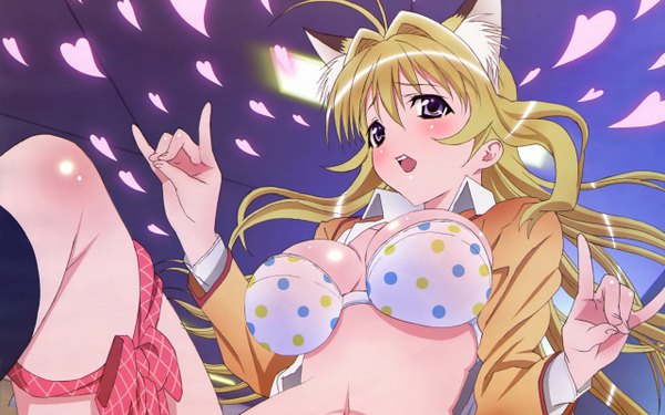 Anime picture 2560x1600 with kanokon highres light erotic wide image