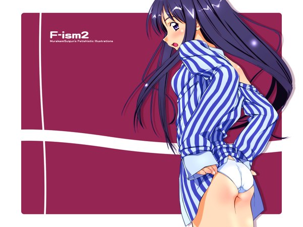 Anime picture 1600x1200 with original f-ism murakami suigun light erotic underwear panties