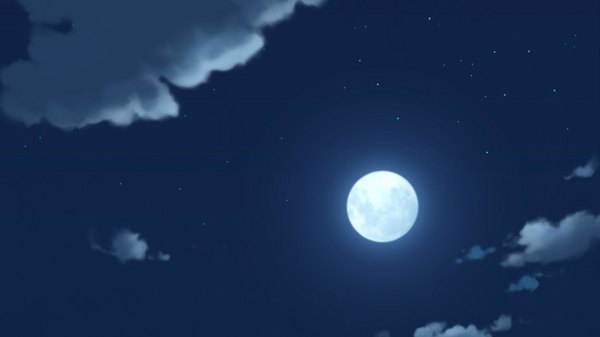Anime picture 1820x1024 with hapymaher purple software highres wide image game cg cloud (clouds) night night sky moon star (stars) full moon