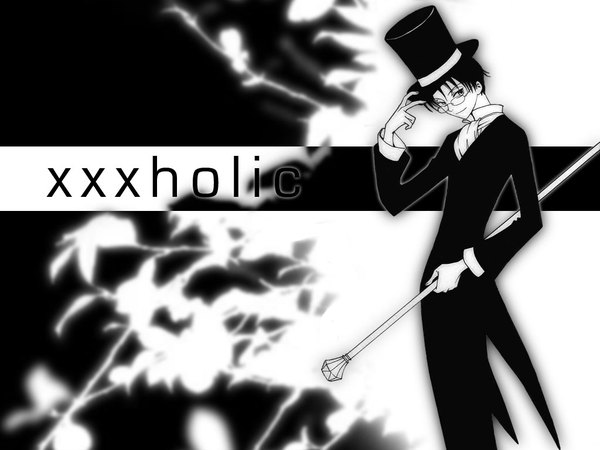 Anime picture 1024x768 with xxxholic clamp watanuki kimihiro monochrome victorian boy