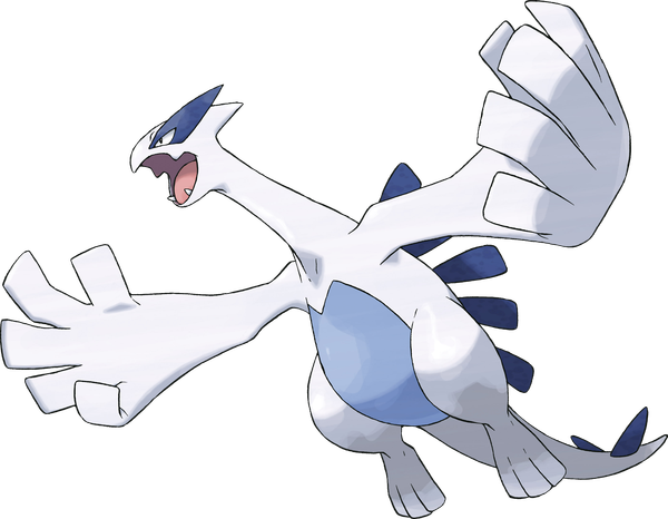Anime picture 3409x2648 with pokemon nintendo lugia highres open mouth absurdres teeth fang (fangs) transparent background gen 2 pokemon animal pokemon (creature)