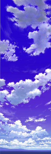 Anime picture 500x1498 with original saitama_bg tall image sky cloud (clouds) horizon landscape