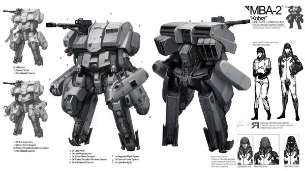 Anime picture 1760x990 with highres wide image white background gun mecha