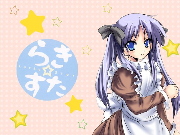Anime picture 1280x960 with lucky star kyoto animation hiiragi kagami maid girl