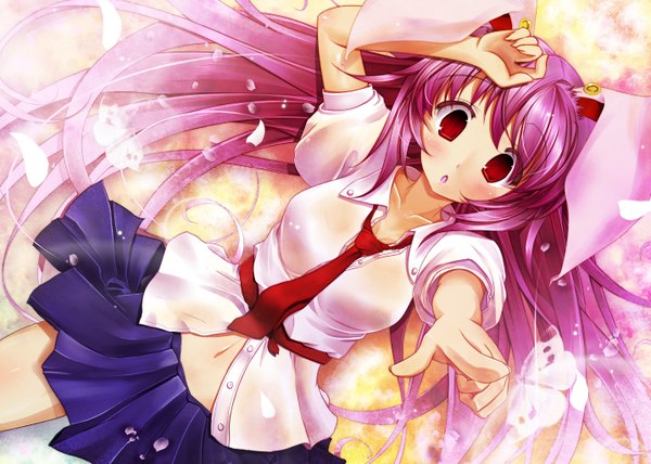 Anime picture 1433x1024 with touhou reisen udongein inaba scarlet (studioscr) bunny ears bunny girl girl