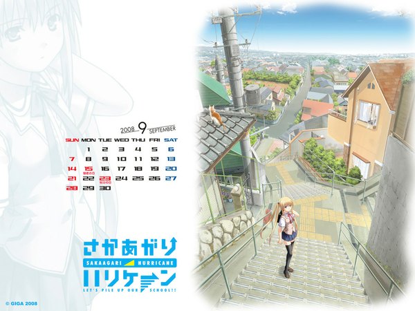 Anime picture 1024x768 with calendar 2008 calendar tagme