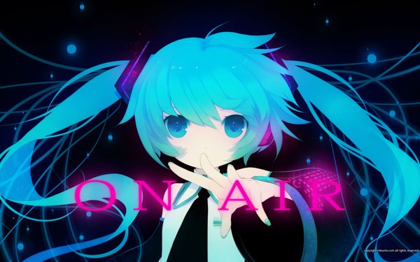 Anime picture 1920x1200 with vocaloid hatsune miku puti devil highres wide image wallpaper girl