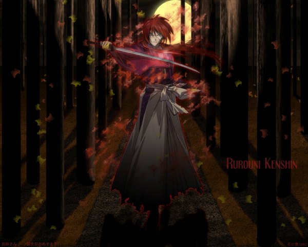 Anime picture 1280x1024 with rurouni kenshin himura kenshin sword tagme