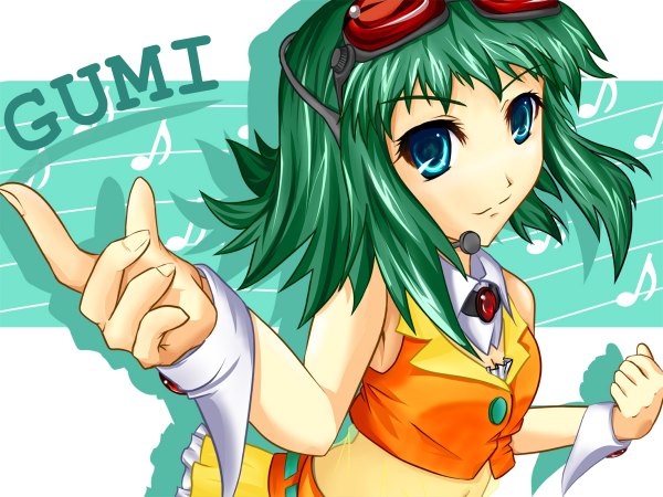 Anime picture 1200x900 with vocaloid gumi girl tagme