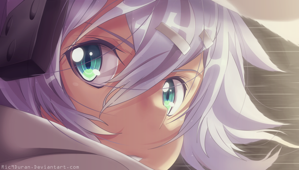 Anime picture 2000x1138 with sword art online a-1 pictures asada shino ric9duran single highres short hair wide image green eyes silver hair watermark face girl
