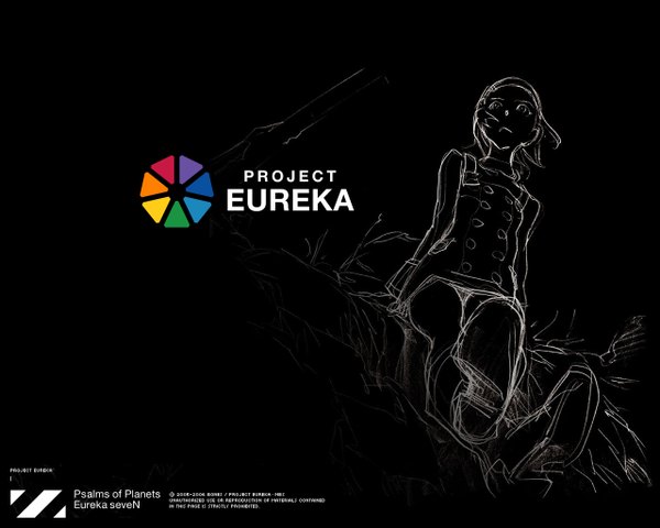 Anime picture 1280x1024 with eureka seven studio bones eureka black background sketch
