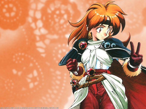Anime picture 1024x768 with slayers j.c. staff lina inverse victory belt cape