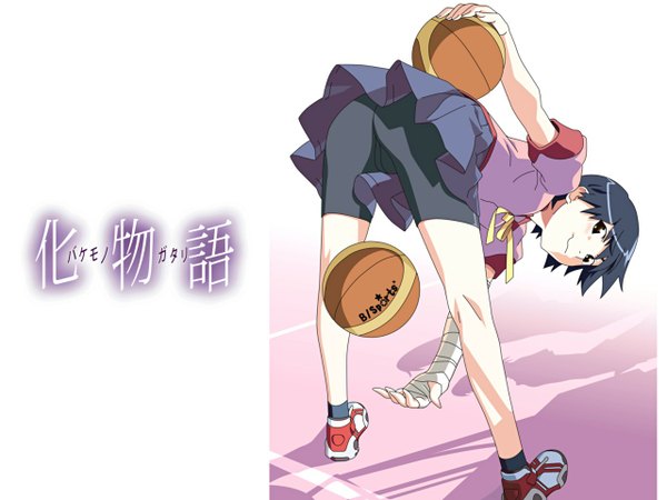 Anime picture 1280x960 with bakemonogatari shaft (studio) monogatari (series) kanbaru suruga full body tagme