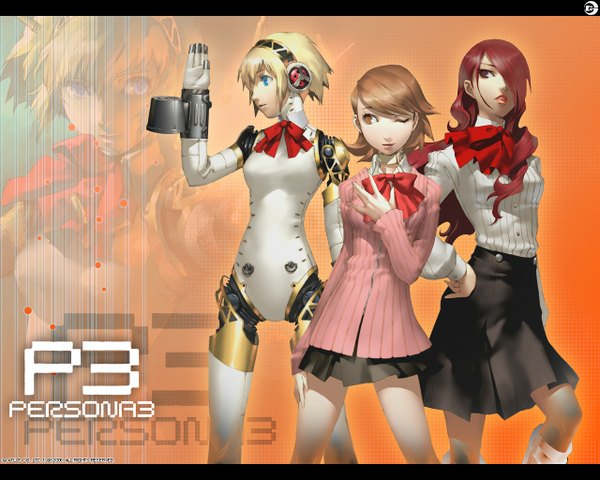 Anime picture 1280x1024 with persona 3 persona kirijou mitsuru takeba yukari tagme