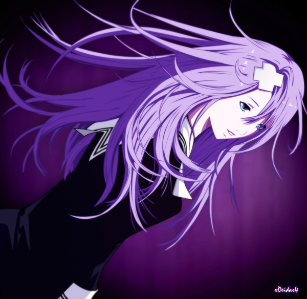 Аниме картинка 1026x999 с воздушный трек toei animation sumeragi kururu xdeidar4 один (одна) длинные волосы голубые глаза фиолетовые волосы оглядывается лёгкая улыбка coloring девушка форма украшения для волос сэрафуку заколка
