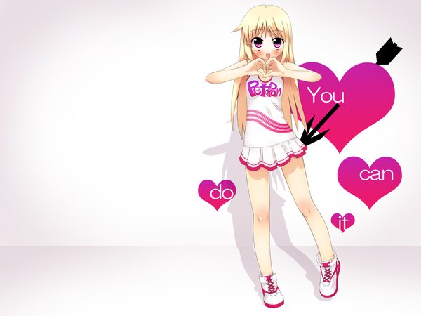 Anime picture 1600x1200 with white background cheerleader